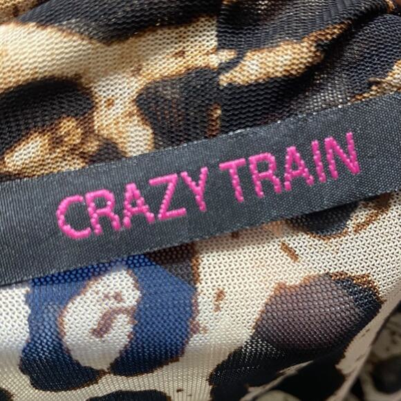 CRAZY TRAIN sheer leopard cheetah print kimono - One Size - Picture 2 of 5